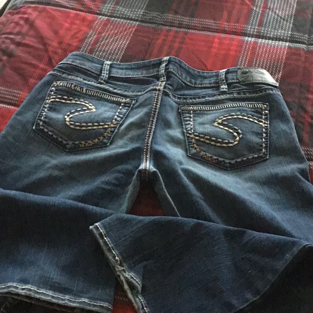 Women’s silver jeans